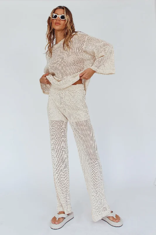 Mahina Long Net Pants Sand