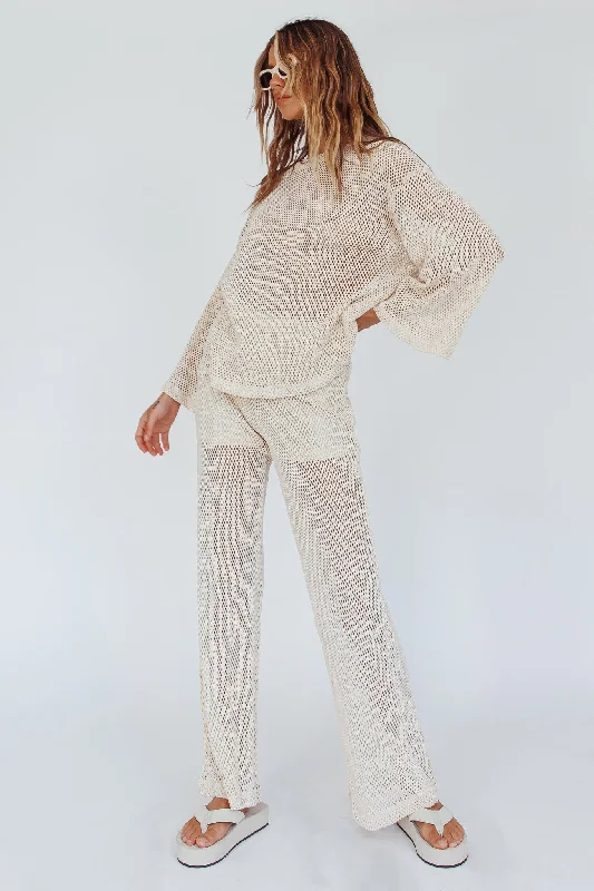 Mahina Long Net Pants Sand