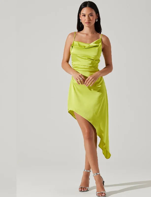 Vista Midi Dress, Lime