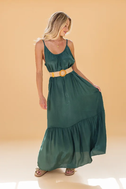 Dress Goddess Emerald Green