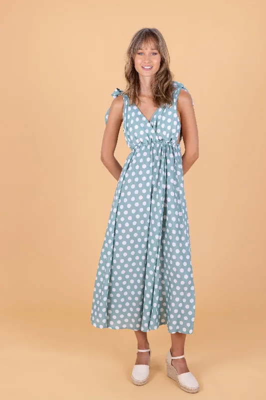 Dress Selene Mint Polka.