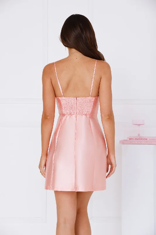 Kitchen Tea Mini Dress Pink