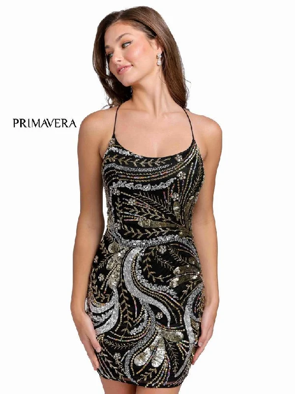 Primavera Couture Prom Short Sexy Fitted Dress 3848