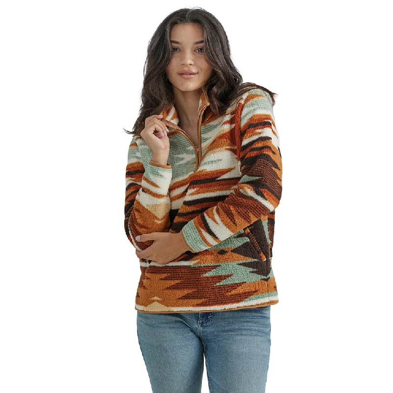 Wrangler Women's Retro Punchy Sherpa Pullover