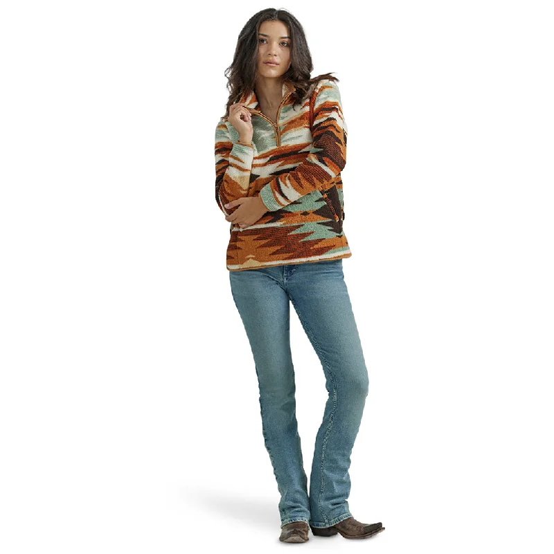 Wrangler Women's Retro Punchy Sherpa Pullover