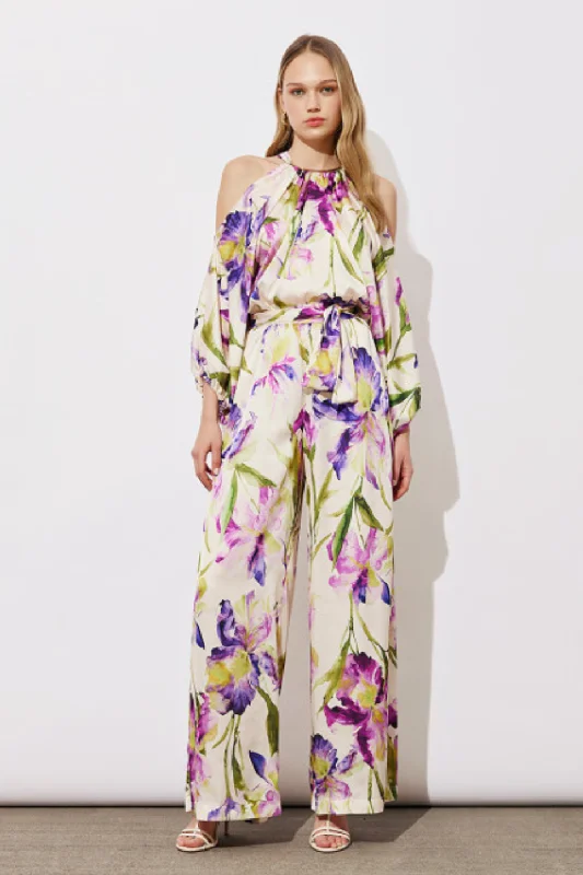 Access Fashion Floral Jumpsuit With Cut Out Shoulders