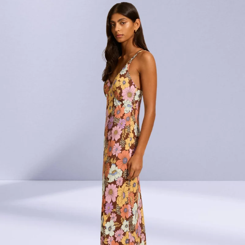 AUGUSTE THE LABEL Womens Margarita Maxi Dress - Chocolate