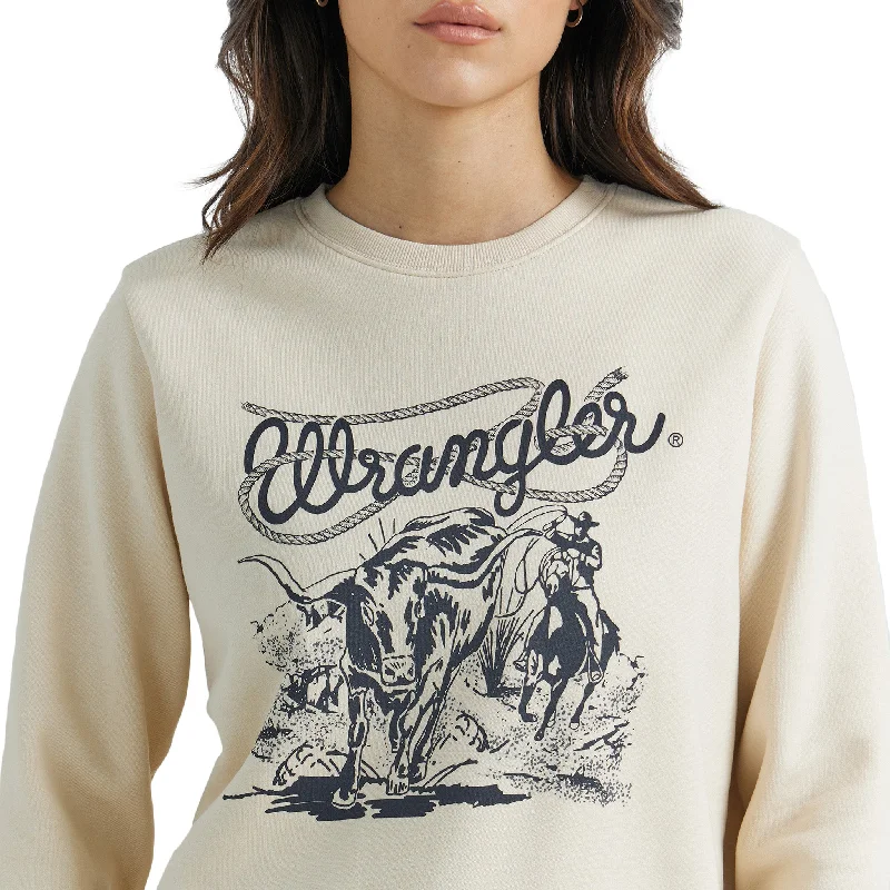 Wrangler Women's Graphic Crew Neck Pullover