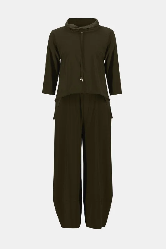 Joseph Ribkoff Silky Knit Cropped Jumpsuit