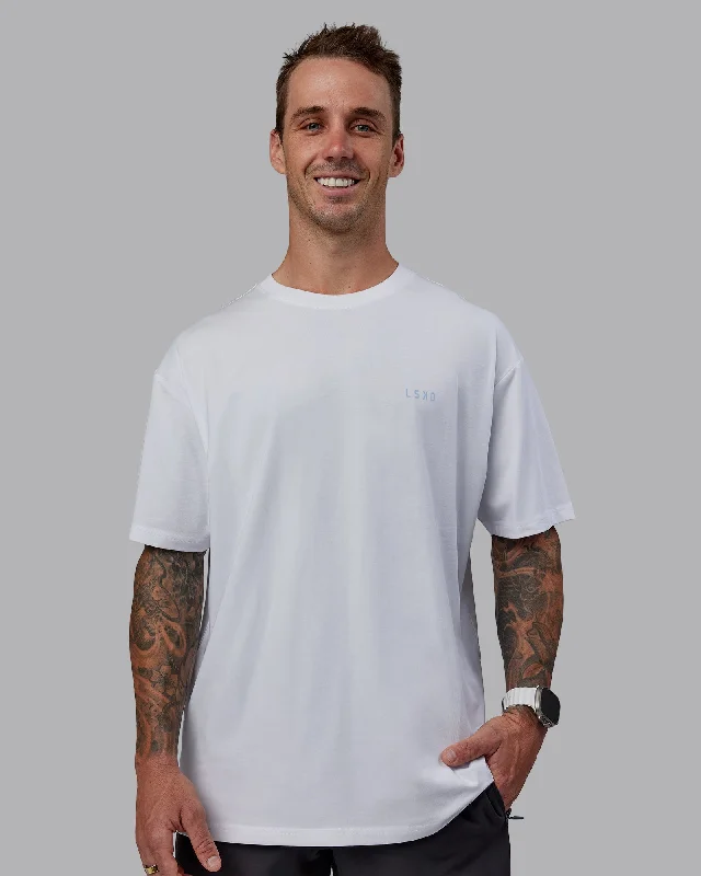 LSKD x Logan Martin FLXCotton Tee Oversize - White-Windsurfer