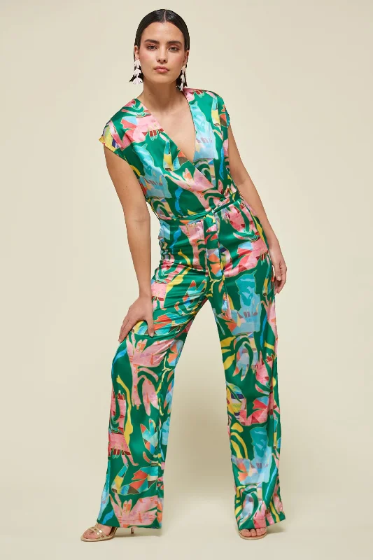 Md'M Diana Monkey Multi Coloured Jumpsuit