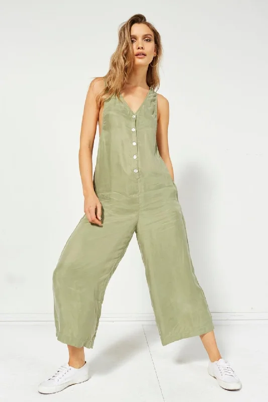 MinkPink BORDERLINE JUMPSUIT - SAGE