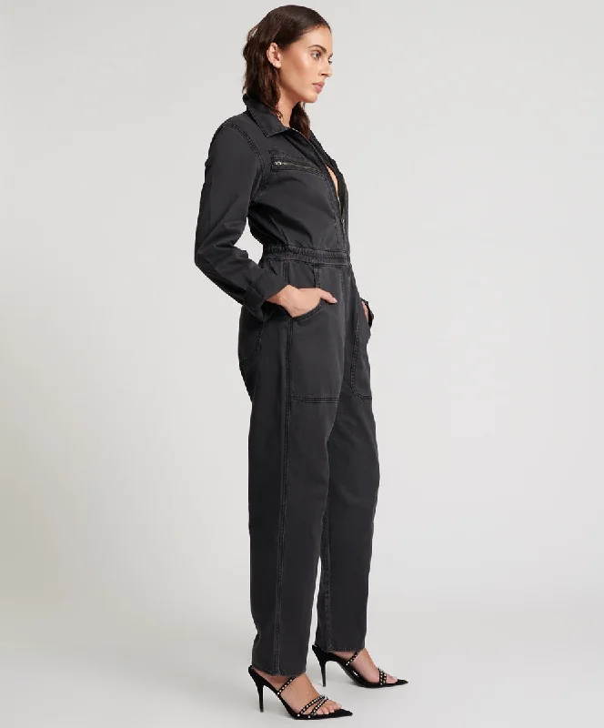 ONE TEASPOON Womens Black Olivia Overall