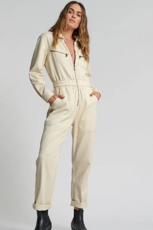 ONE TEASPOON Womens Buttercream Olivia Aviator Jumpsuit