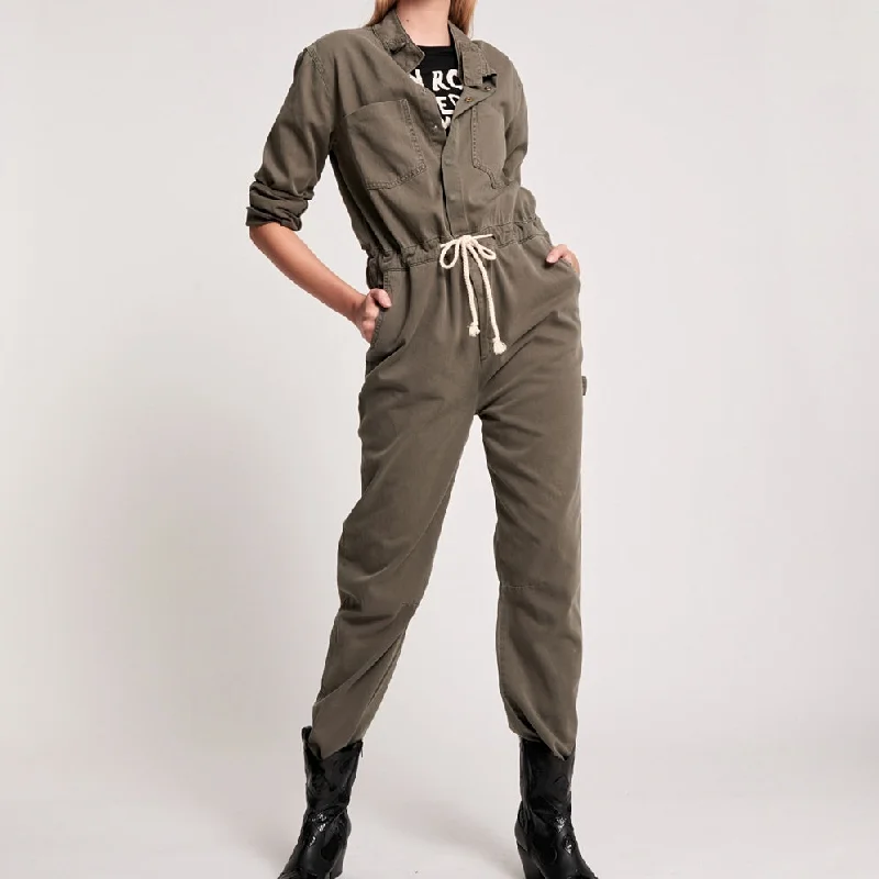 OneTeaspoon WOMENS DARK KHAKI STARSHIP JUMPSUIT