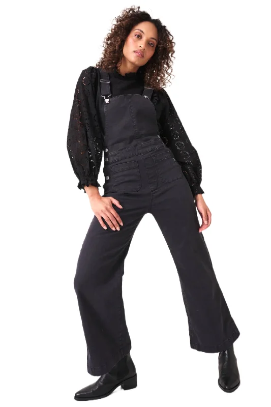 ROLLAS Womens Sailor Overall - Washed Black