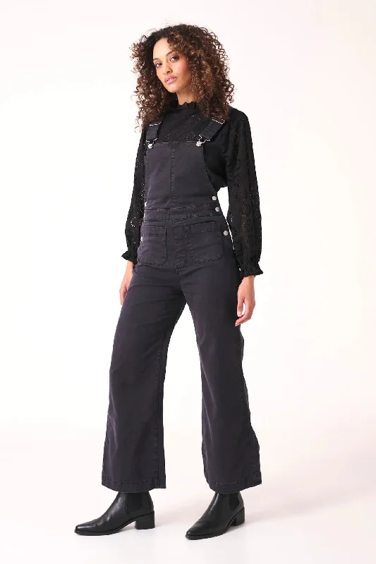 ROLLAS Womens Sailor Overall - Washed Black