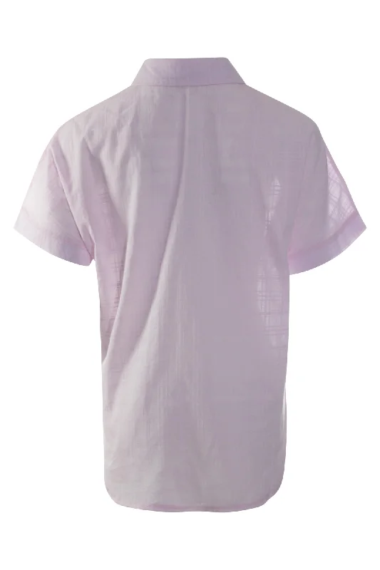 Self Stripe 100% Cotton Shirt | SOFT PINK | 6104AR