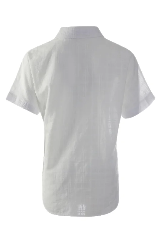 Self Stripe 100% Cotton Shirt | WHITE | 6104AR