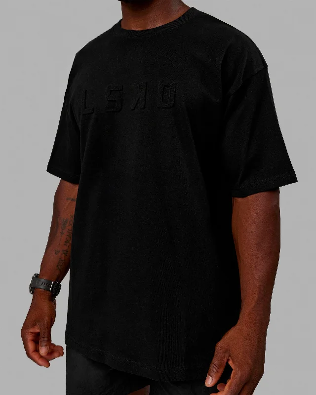 Unisex Stamped 2.0 Heavyweight Tee Oversize - Black