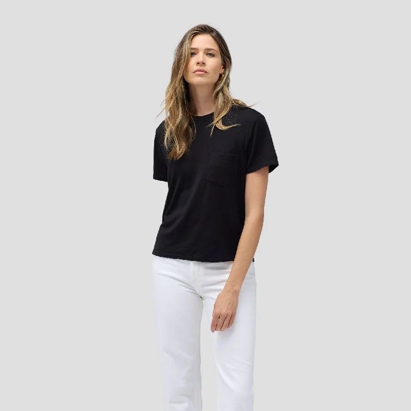 Women's Merino Boxy Pocket Tee