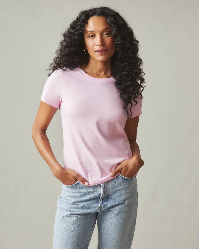 Classic Cotton Crew Tee - Lilac Sachet