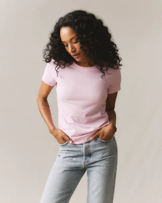 Classic Cotton Crew Tee - Lilac Sachet