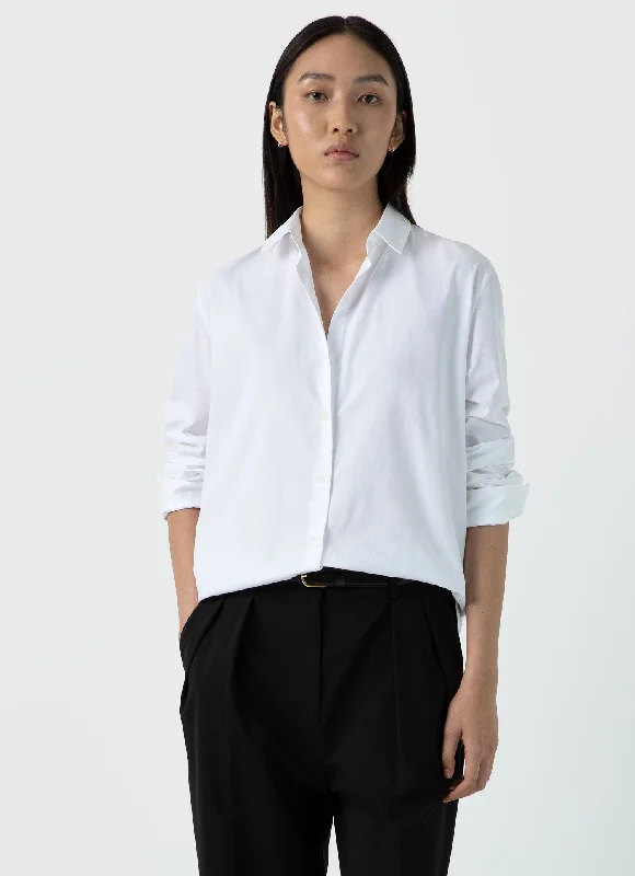 Women's Cotton Shirt in White