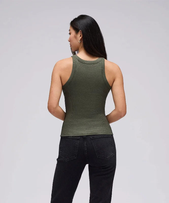 Women's Merino Ribbed Racer Tank