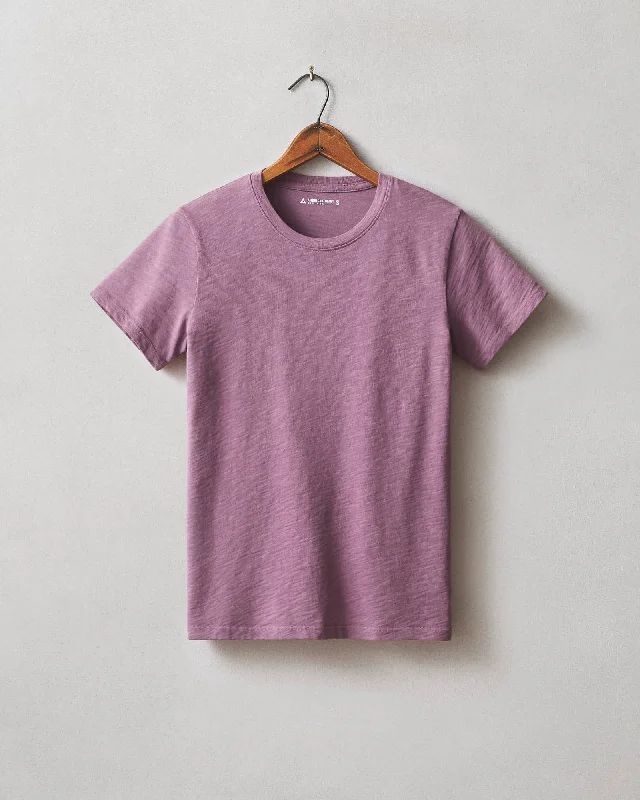 Premium Slub Crew Tee - Plum Berry