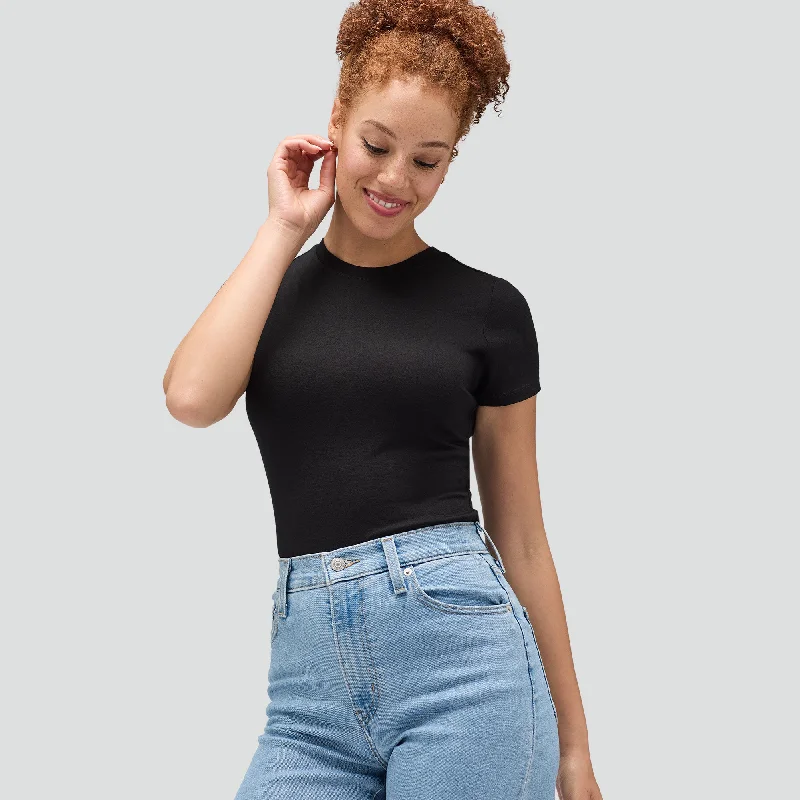 Women's Slim Merino Crew Neck T-Shirt