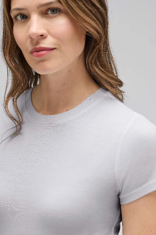 Women's Slim Merino Crew Neck T-Shirt