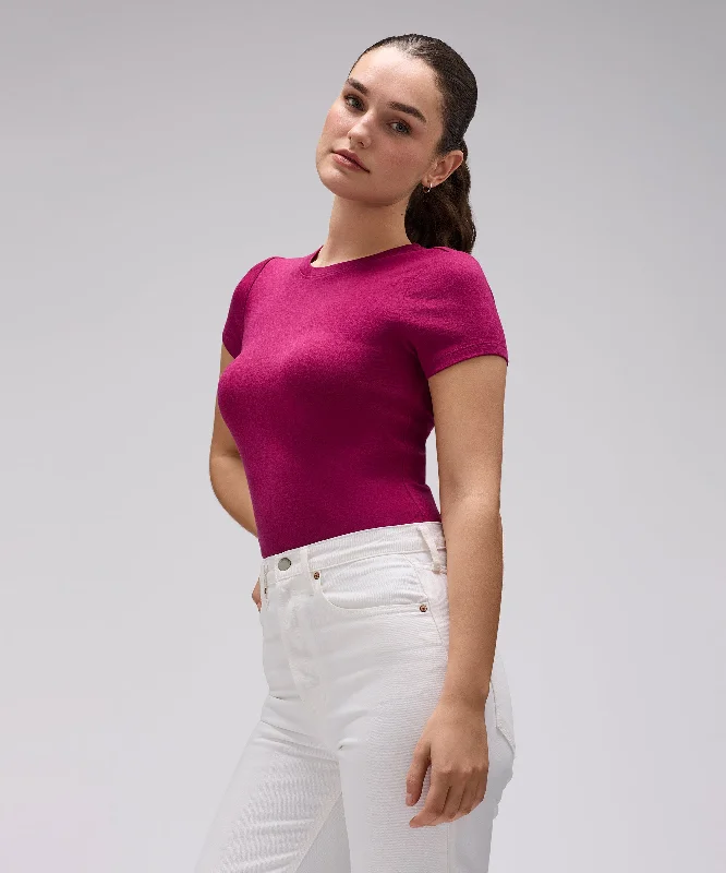 Women's Slim Merino Crew Neck T-Shirt