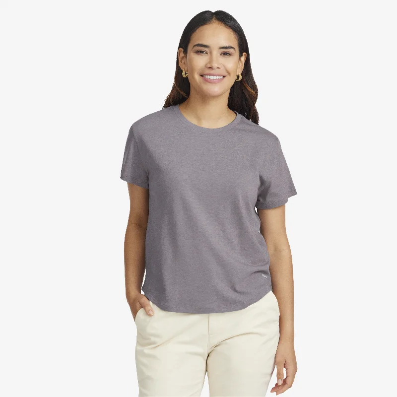 Women's Soft Merino Tee - Rugged Purple