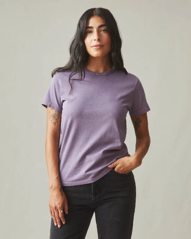 Vintage Crew Tee - Washed Vintage Violet