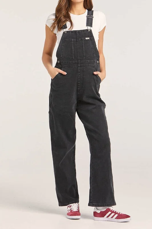 WRANGLER Womens Get Gone Overalls - Too Stoned Noir