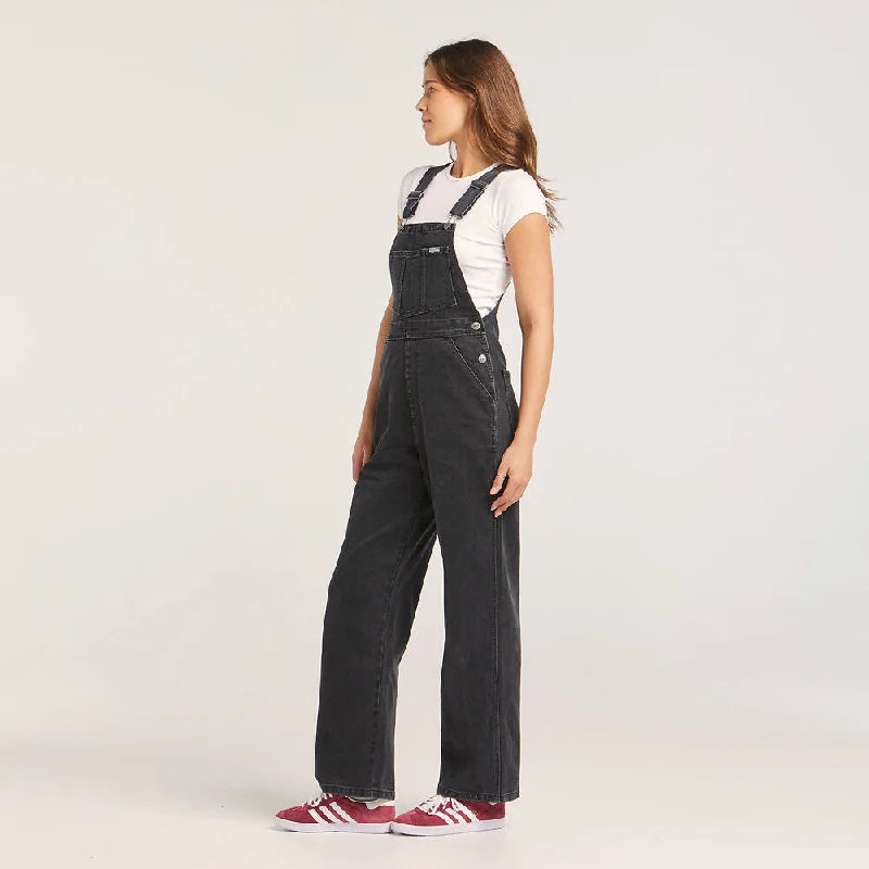 WRANGLER Womens Get Gone Overalls - Too Stoned Noir