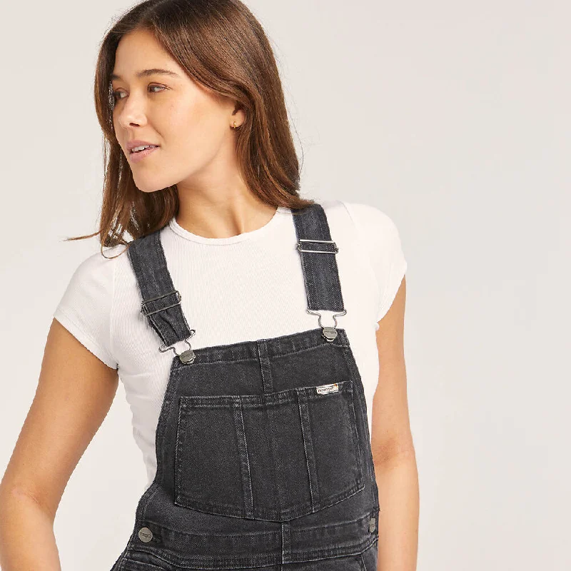 WRANGLER Womens Get Gone Overalls - Too Stoned Noir