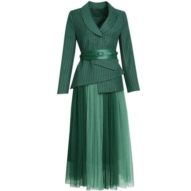 Green Skirt Suit / S