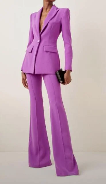 Women Pant Suits - Flared Pants