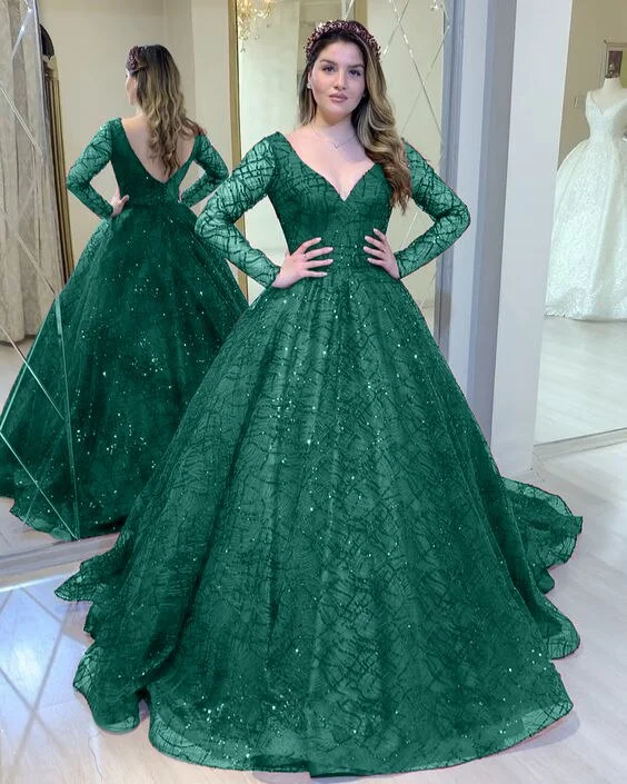 FashionSierra - Green Shinny Wedding Party Dresses