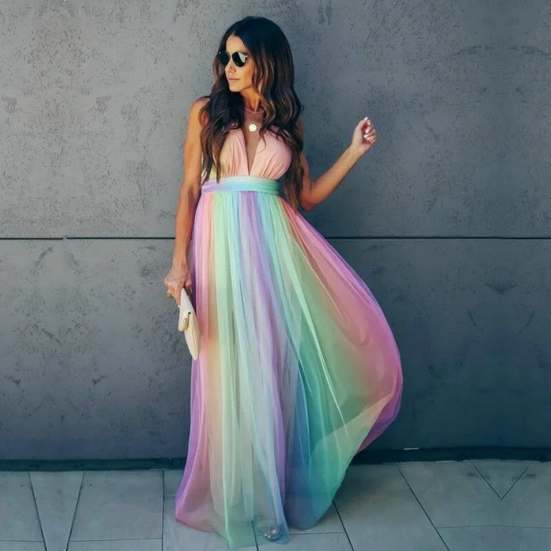 FashionSierra - Spring Rainbow Prom Dresses