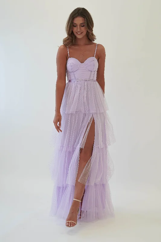 Geeniva Tulle Maxi Dress | Lavendar