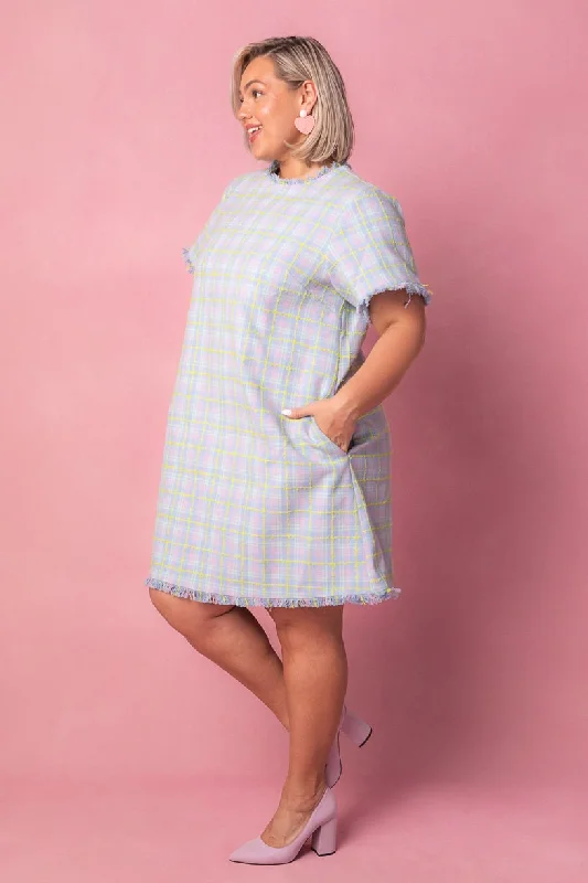 Reese Shift Dress in Periwinkle Blue - FINAL SALE