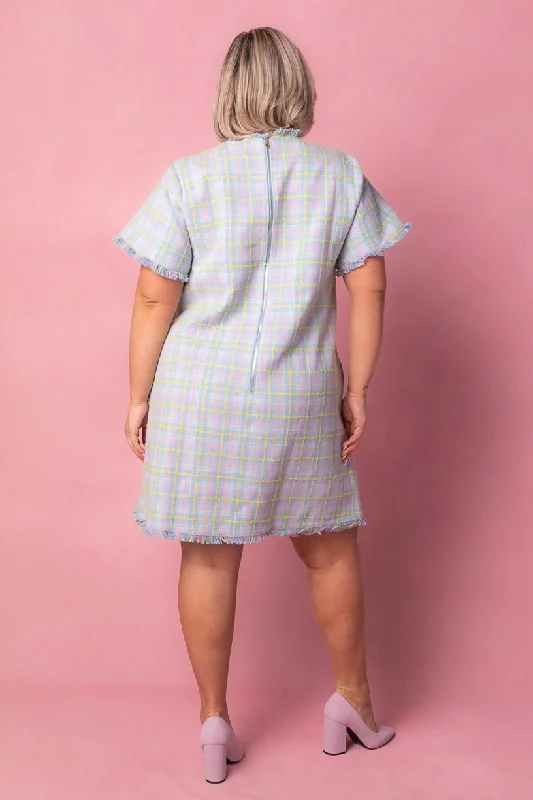 Reese Shift Dress in Periwinkle Blue - FINAL SALE