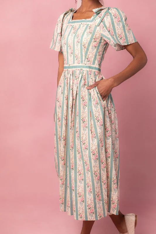 Sonnet Midi Dress in Vintage Rose - FINAL SALE