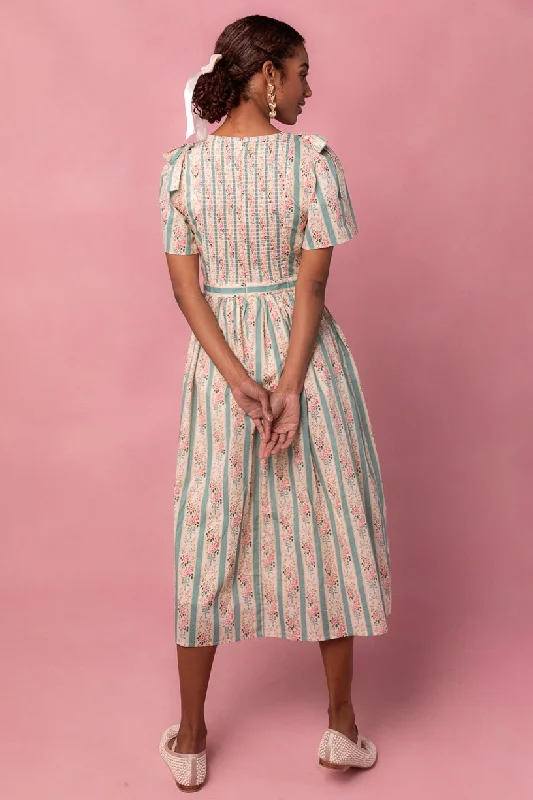 Sonnet Midi Dress in Vintage Rose - FINAL SALE