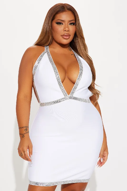 Studio 54 Bandage Mini Dress - White