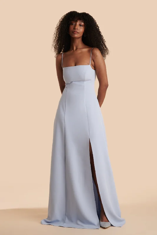 Estella Blue | Maxi A-line Dress w/ Slit