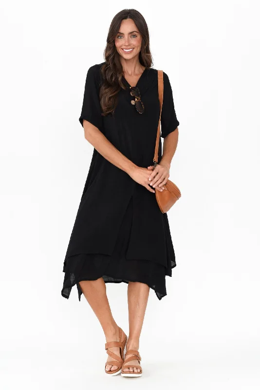 Nala Black Layers Dress